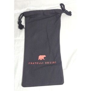 Fratelli Orsini Italian Leather Gloves Cotton‎ Drawstring Storage Pouch Bag